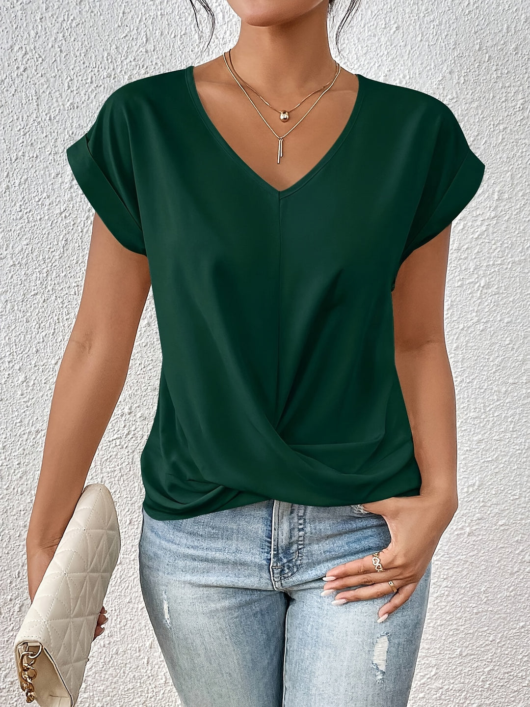 Isabel™ | Casual T-shirt med V-hal
